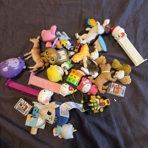 Assorted Kids Toy Bundle with Pink, Yellow, White and Brown Figures